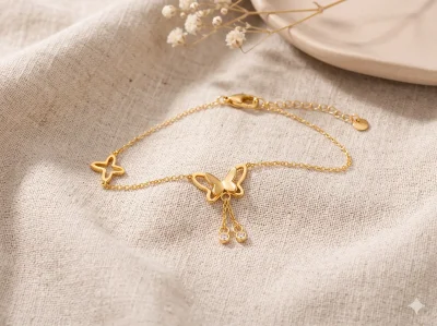 Butterfly Pendant Anklet for Women