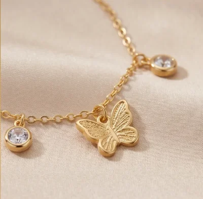 Butterfly Charm Anklet for Women